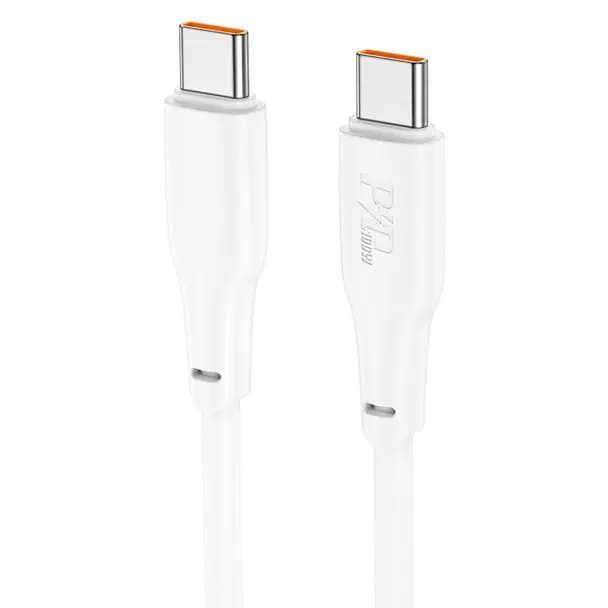 HOCO Cable USB C a USB C Hoco 3A 100W 2m X93 blanco — Nuevo