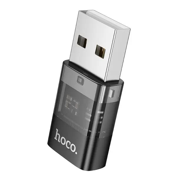 HOCO Adaptador USB A a USB C Hoco UA36C transparente negro — Nuevo