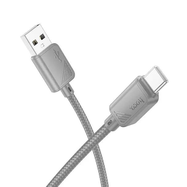 HOCO Cable USB A a USB C Hoco 3A 1m X113 gris — Nuevo