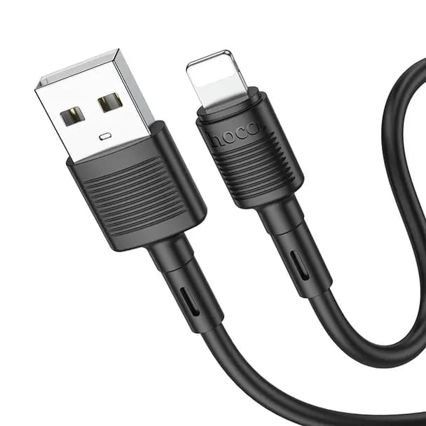 HOCO Cable USB A a Lightning Hoco 2,4A 1m X83 Negro — Nuevo