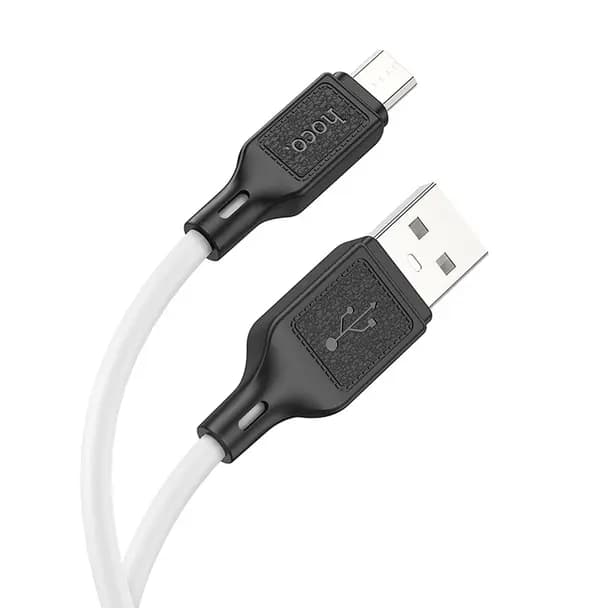 HOCO Cable USB A a Micro USB Hoco 2,4A 1 m X90 Blanco — Nuevo