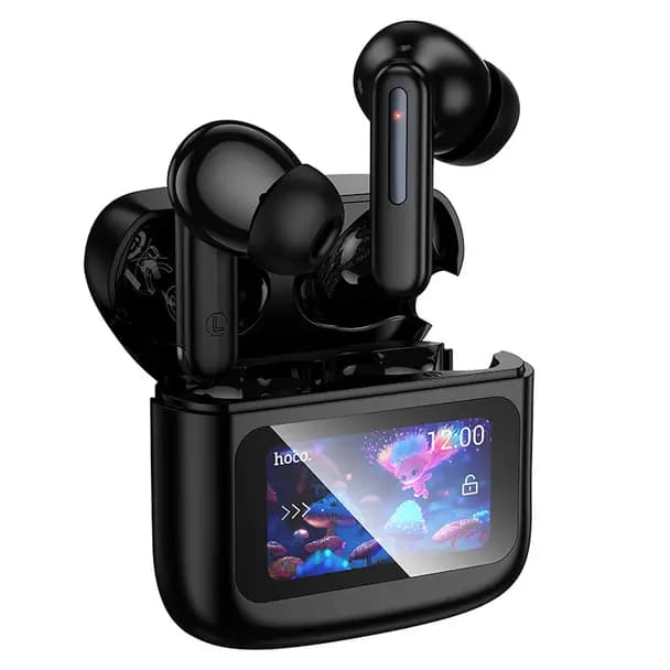 HOCO Auriculares Sem Fio Hoco EQ14 TWS com Ecrã Táctil Preto — Novo