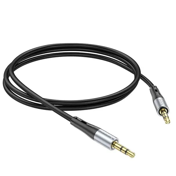 HOCO Cable AUX Jack 3.5mm a Jack 3.5mm Hoco UPA22 1m Negro — Nuevo