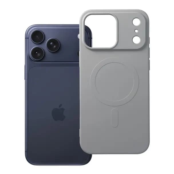 OEM Capa Silicone MagSafe para iPhone 17/18 Pro Max - Titanium — Novo