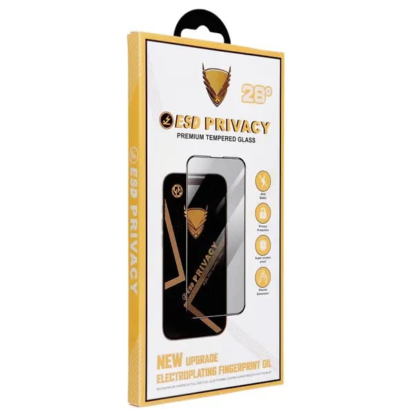 OG OG 6D Premium Privacy Glass para iPhone 17 Air Preto — Novo