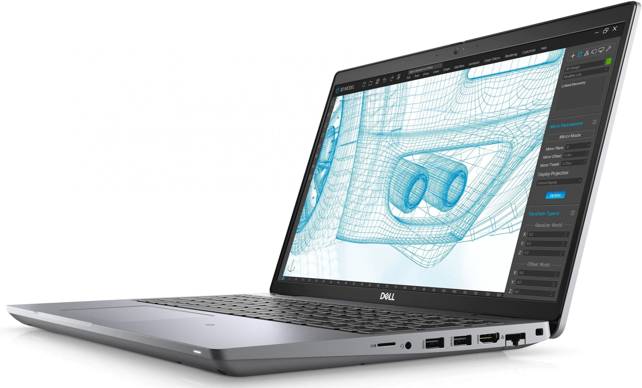 Dell Portátil Dell Precision 3561 Grade B + NVIDIA T1200 4GB Teclado Espanhol — Grade B — Aceitável