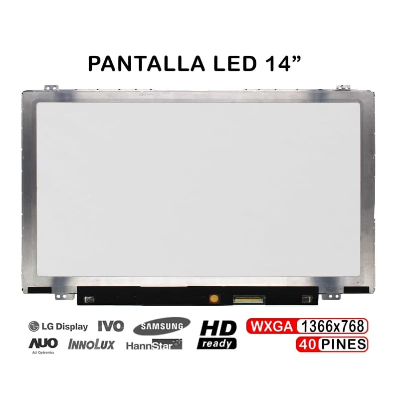 Pantalla Táctil LED 14" AUO B140XTT01.0 WXGA para Portátil — image 1