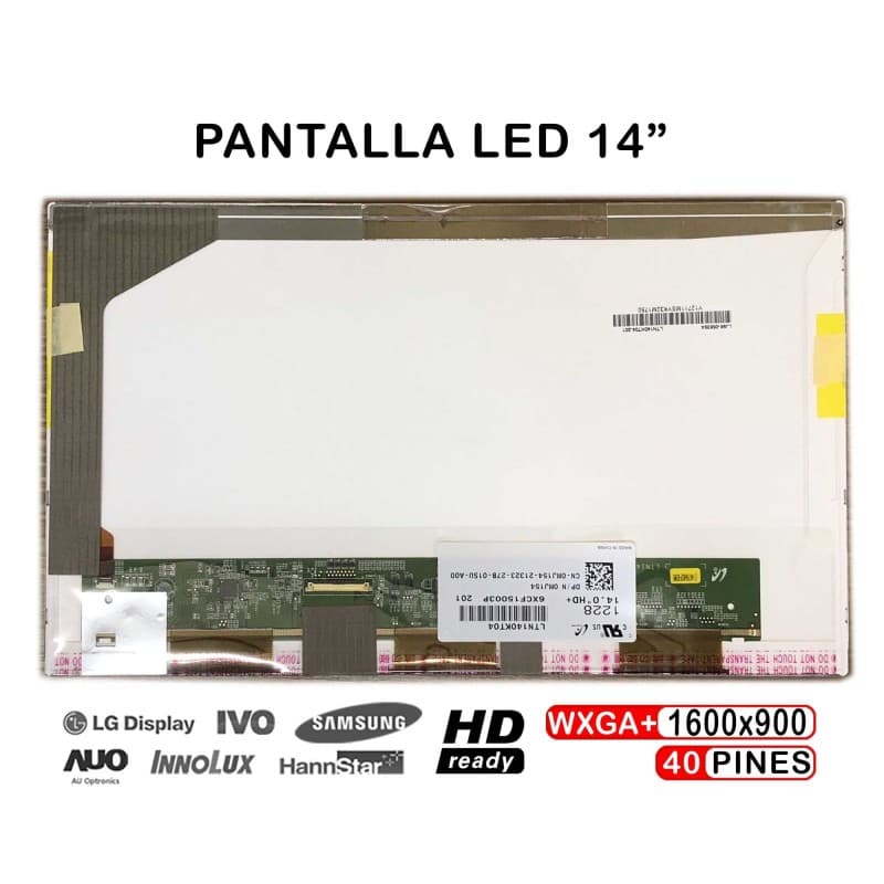 Écran LED 14" LP140WD1 TL M1 D2 A1 1600x900 40 PIN — image 1