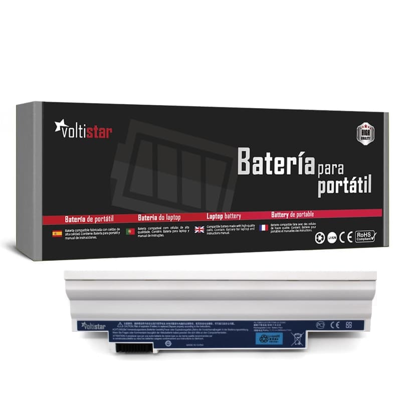 Batterie Voltistar Blanche Haute Capacité pour Acer Aspire One et Chromebook — image 1
