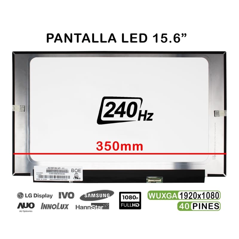 15.6" LED Screen for Laptop NE156FHM-NZ1 V8.0 240Hz FHD 40-Pin — image 1