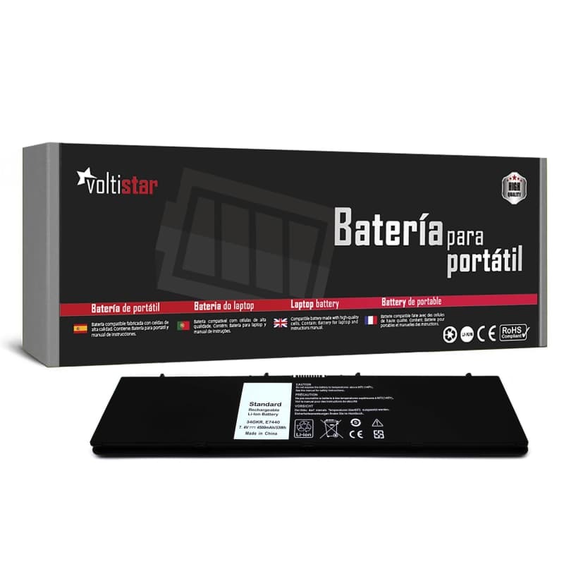 Voltistar Battery for Dell Latitude E7440 34GKR 451-BBFT - 4500mAh — image 1