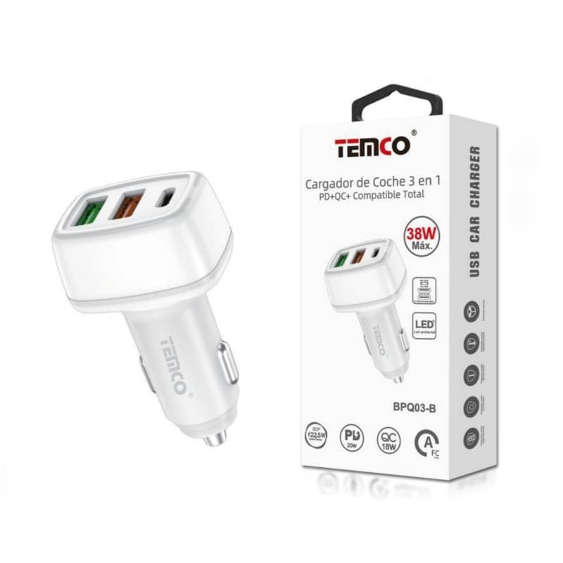 3-in-1 Car Charger PD+QC 38W by — image 1