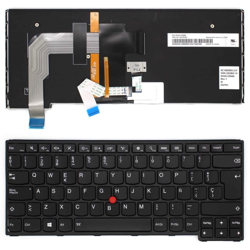 Clavier pour Lenovo ThinkPad S3 Yoga 14, P40 et Yoga 460 — image 1