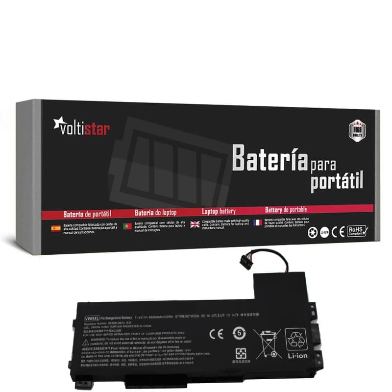 Voltistar Battery for HP ZBook 15 G3 G4 VV09XL 11.1V 9000mAh — image 1