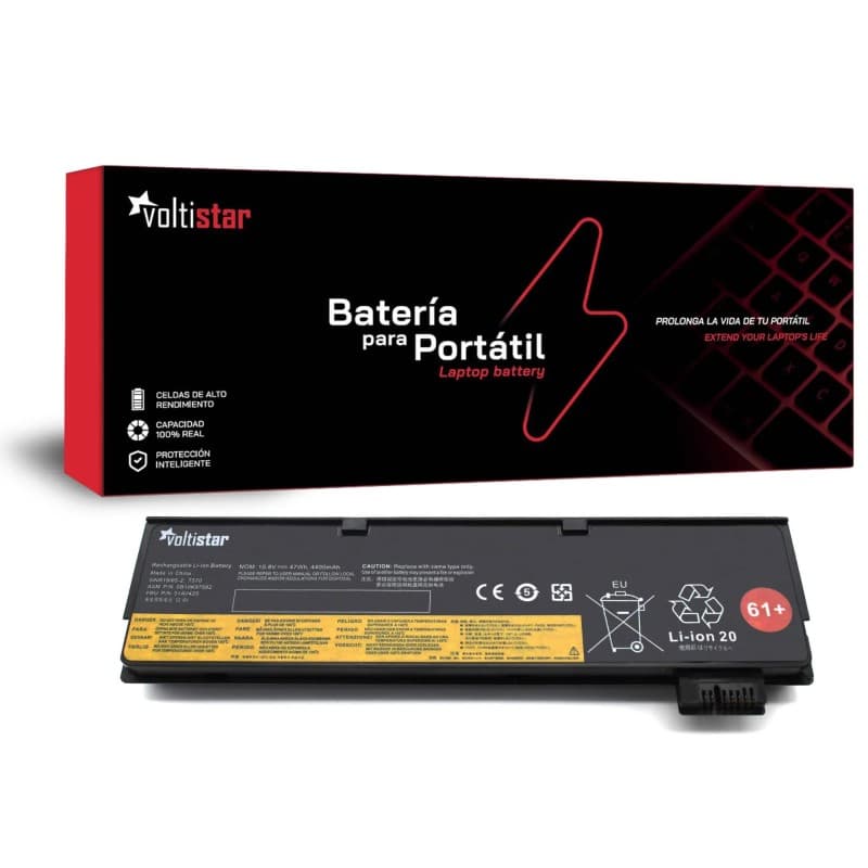 Batería Voltistar para Lenovo ThinkPad T470 T480 T570 T580 01AV425 01AV426 — image 1
