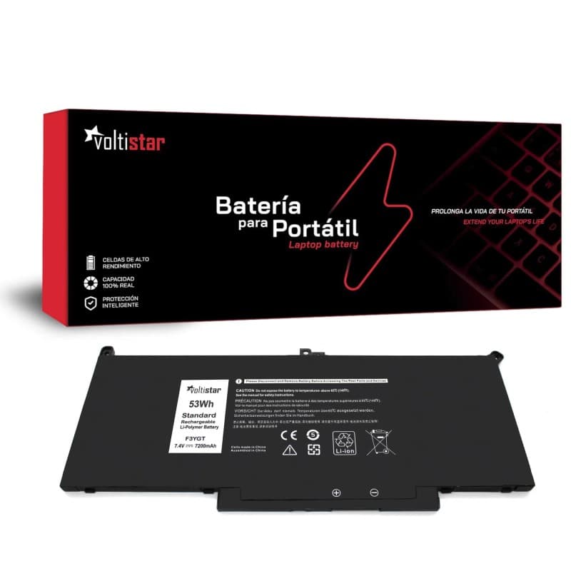 Voltistar Battery for Dell Latitude 7280 7380 7480 F3YGT 7.6V — image 1