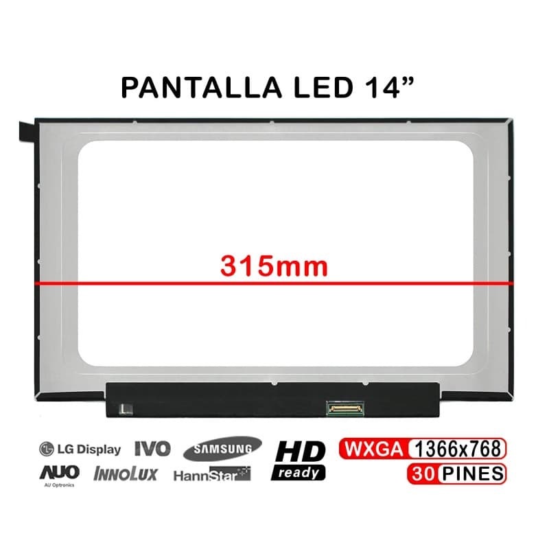 Écran LED Mat 14" B140XTN07.2 WXGA pour Portable - Neuf — image 1