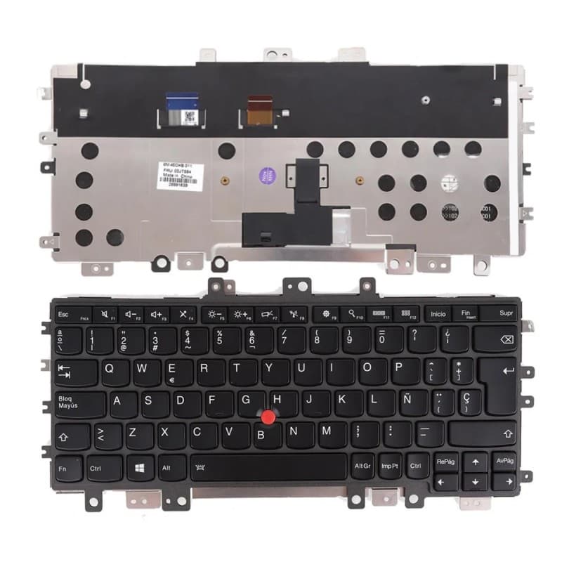 Teclado Retroiluminado para Lenovo ThinkPad X1 Helix2 - Preto — image 1