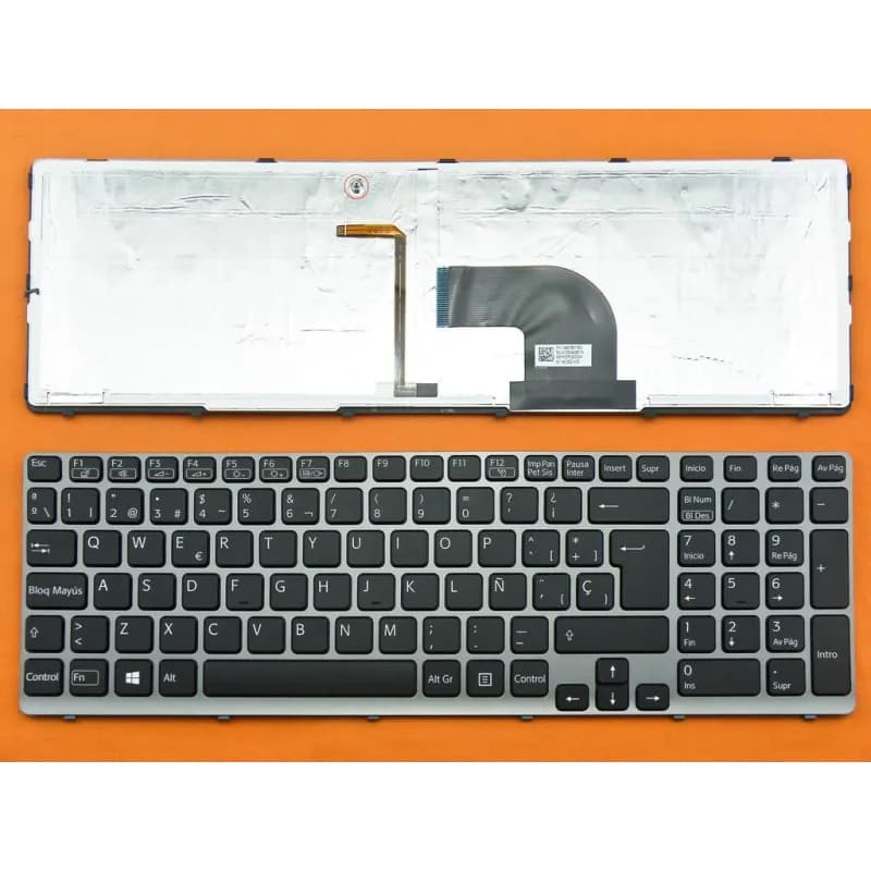 Teclado Retroiluminado para Portátil Sony VAIO SVE15 Gris — image 1