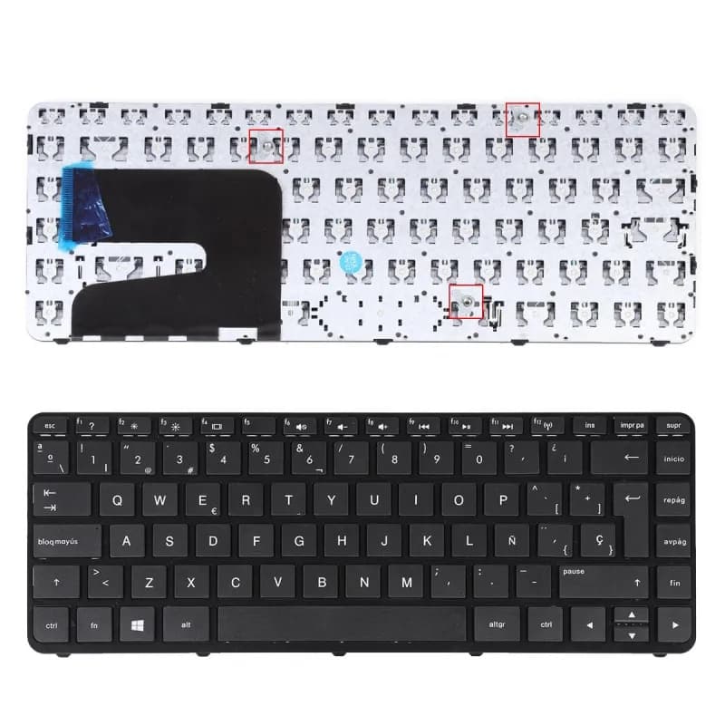Teclado para Portátil HP Pavilion 14-E - Preto com Layout Espanhol — image 1