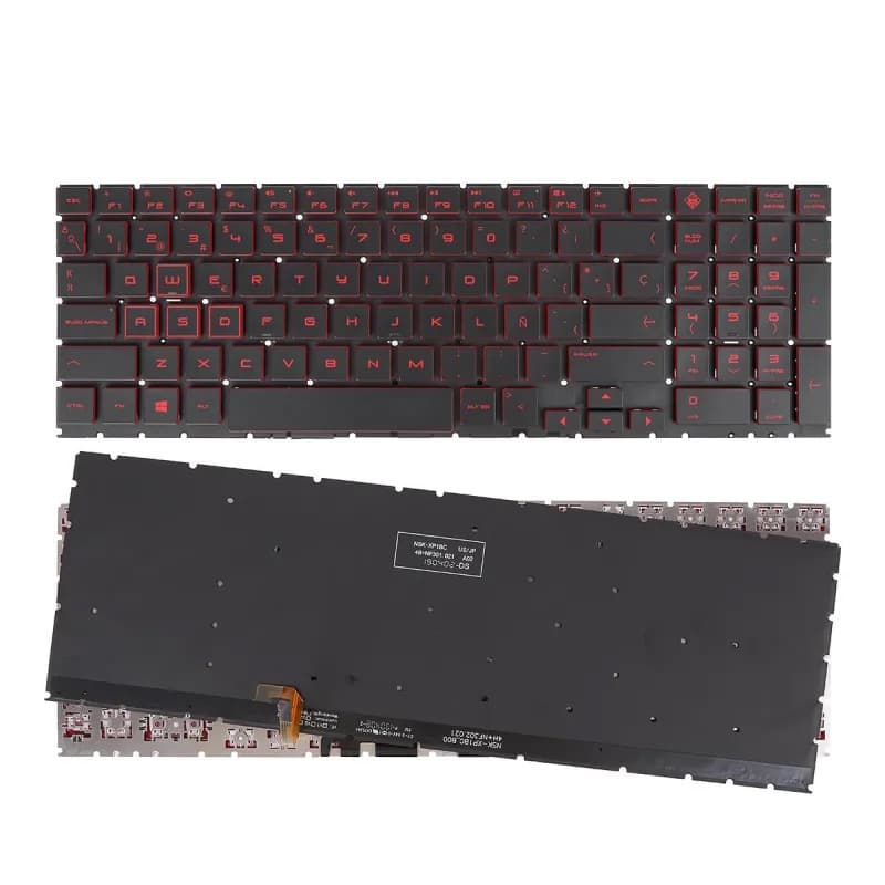 Teclado Retroiluminado para Portátil HP Omen 15-DC TPN-Q211 Negro — image 1