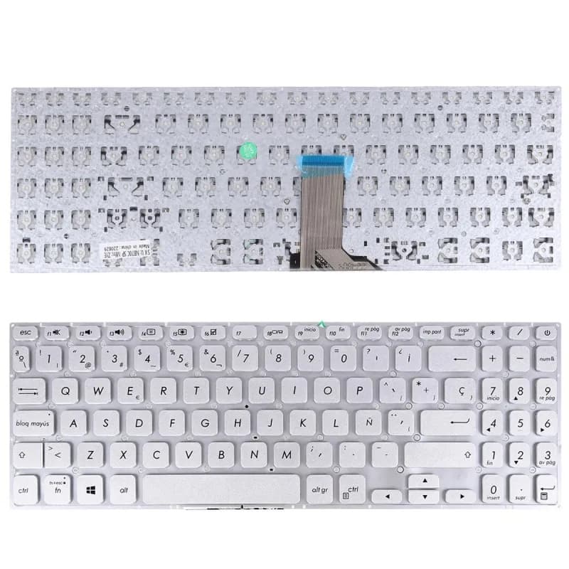ASUS VivoBook S530 Laptop Keyboard Silver Replacement — image 1