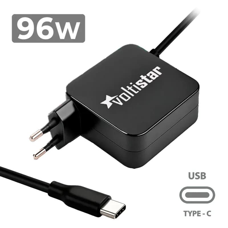 Cargador USB-C 96W Voltistar para MacBook - Negro — image 1