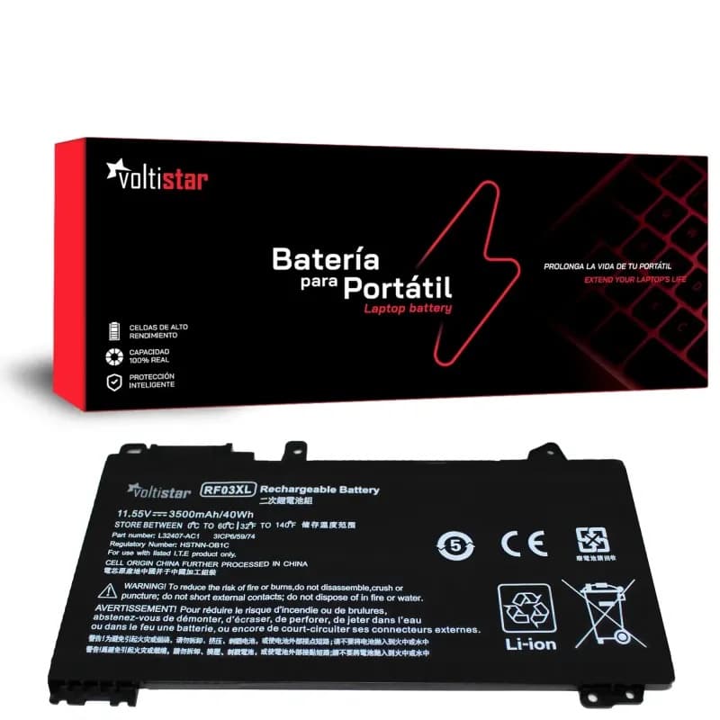 Batterie Voltistar pour HP ProBook 455 G7 450 G7 RF03XL - 3500mAh — image 1