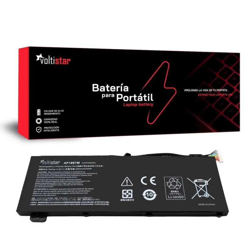 Bateria Voltistar para Acer Nitro 5 AN515-54/55 | 54Wh Novo — image 1