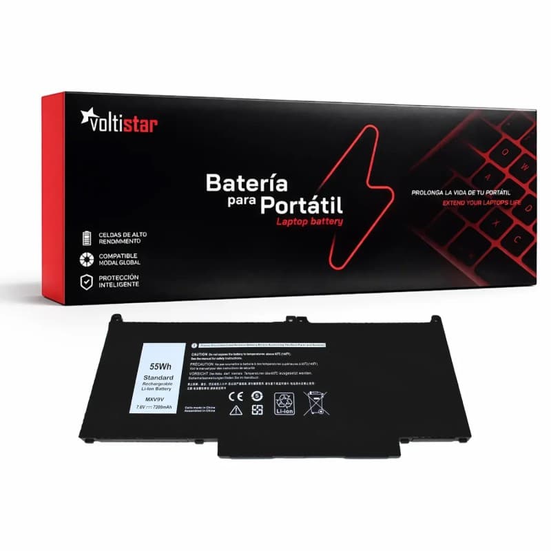 Voltistar Battery for Dell Latitude 13 5300 5310 14 7400 MXV9V P96G — image 1