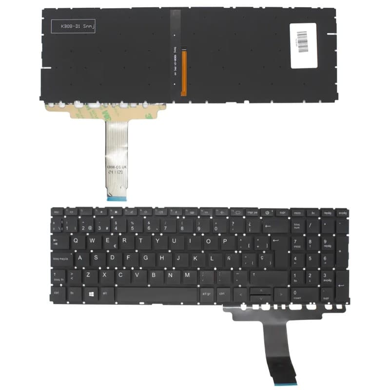Backlit Keyboard for HP ProBook 450G9 455G9 860G9 860G10 - Black — image 1