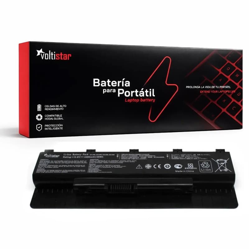 Batterie Voltistar pour Ordinateur Portable Asus N56JR 4400mAh 10.8V — image 1