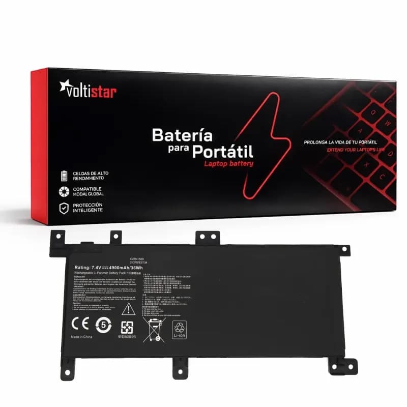Asus X556 Laptop Battery Replacement - Voltistar 7.4V 4900mAh — image 1