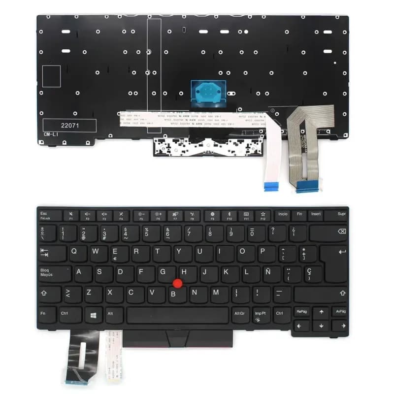 Teclado Retroiluminado para Lenovo ThinkPad T470 T480 T490 T495 L380 L390 — image 1