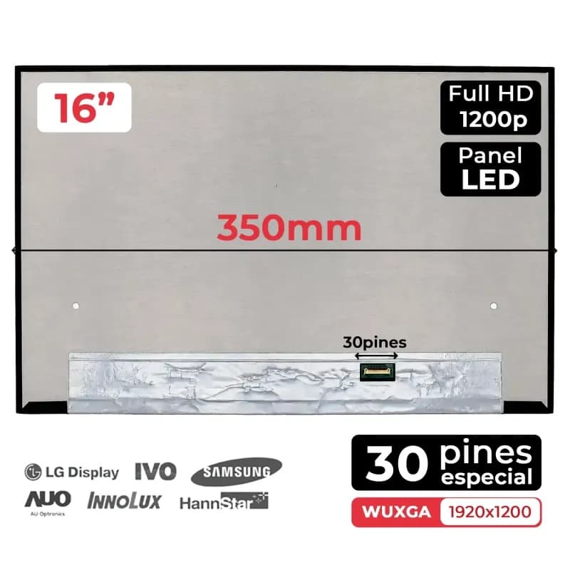 LED Screen 16" 1920x1200 FHD N160JCA-EEL Rev.A1 30 Pin EDP — image 1