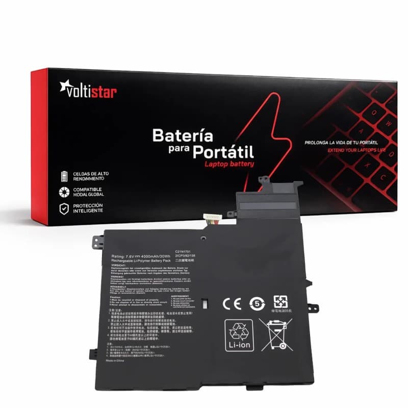 Bateria Voltistar C21N1701 para Asus VivoBook S14 X406UA 7.6V 4000mAh — image 1