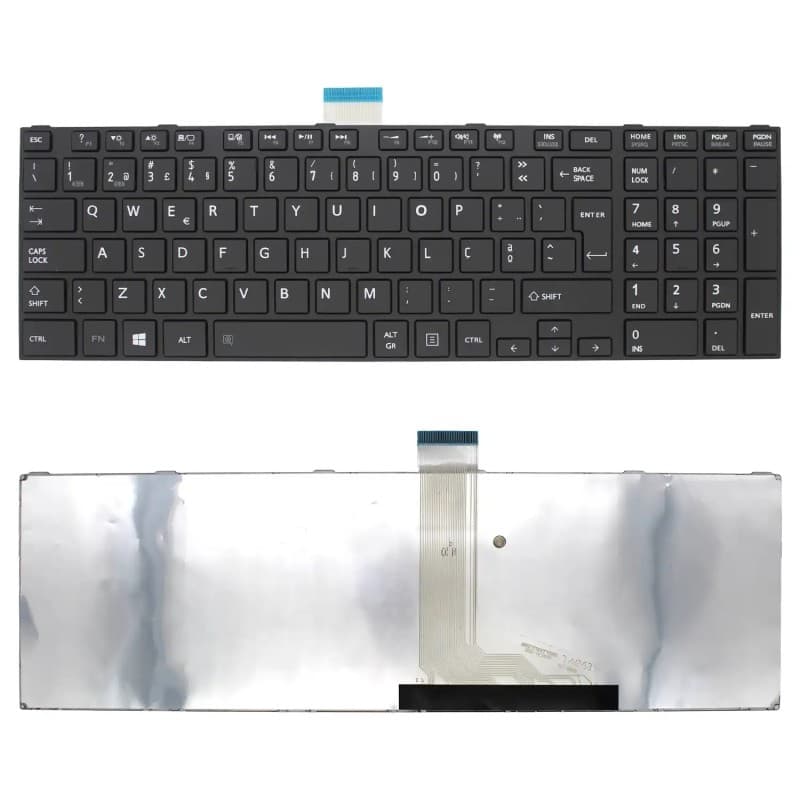 Clavier pour Toshiba Satellite C850 C855 C870 L850 L855 L870 - Disposition Portugaise — image 1