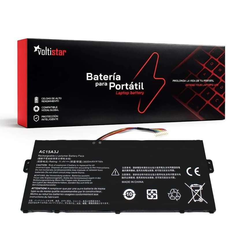 Batterie Voltistar pour Acer Chromebook R11 CB5-132T | Neuf | 3600mAh — image 1