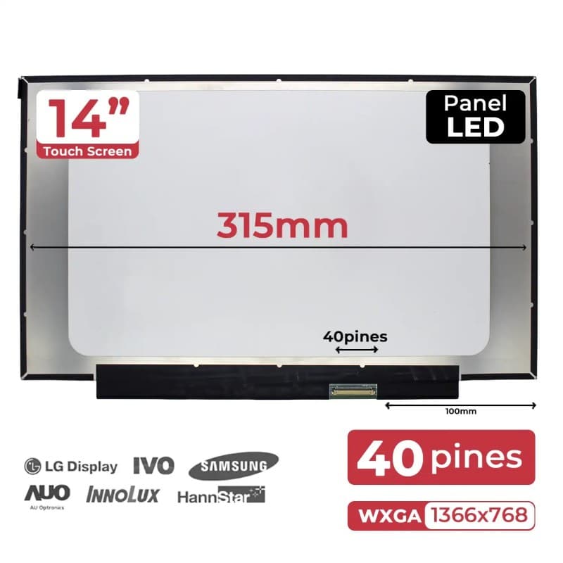 Écran LED 14" Tactile 40 PIN pour HP Chromebook 14a-ca M15330-001 — image 1