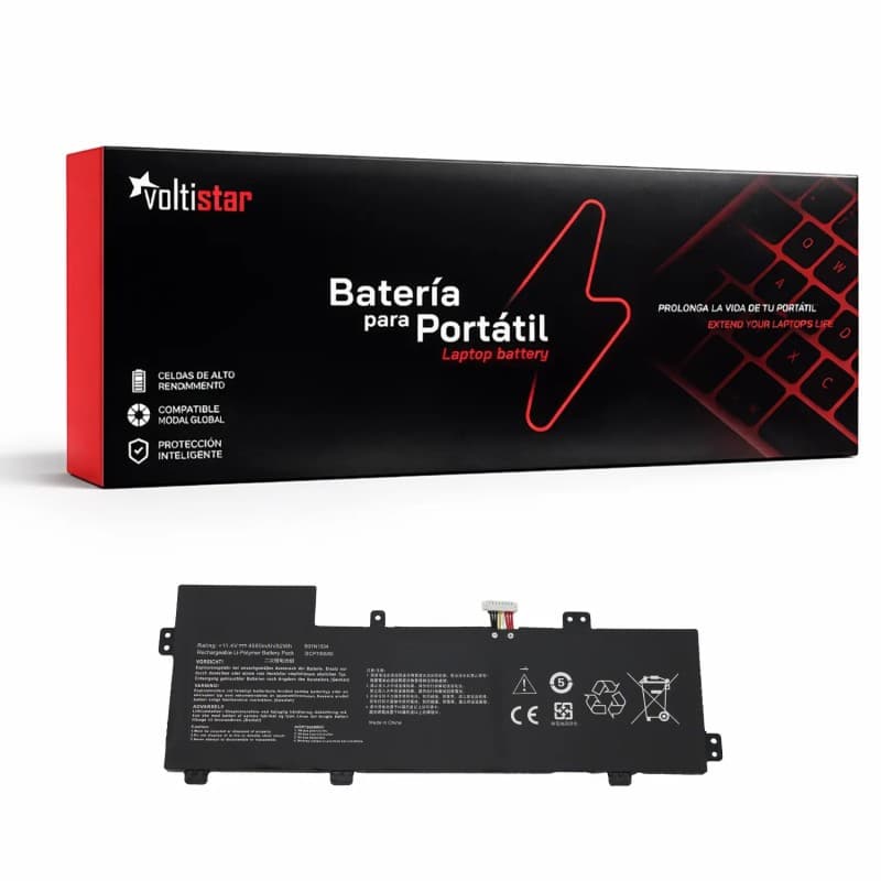 Batterie Voltistar pour Asus ZenBook UX510UX B31N1534 - 4550mAh 11.4V — image 1