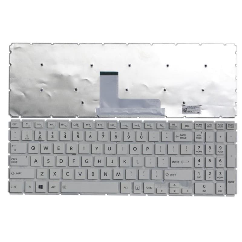 Replacement Keyboard for Toshiba Satellite L55-B NSK-V91SQ White — image 1