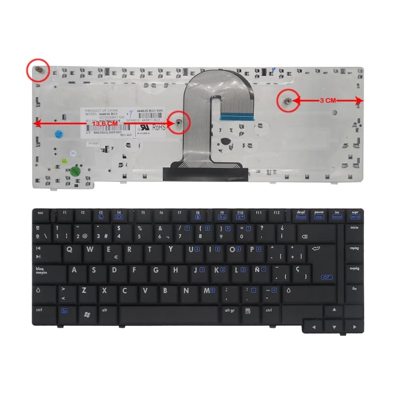 Teclado HP Compaq 6710 6710B 6710S 6715 Diseño Español — image 1