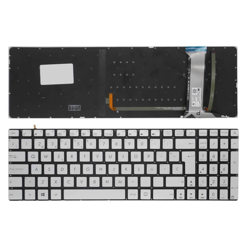 Teclado para Portátil Asus N551 0KNB0-662BIT00 Prata — image 1