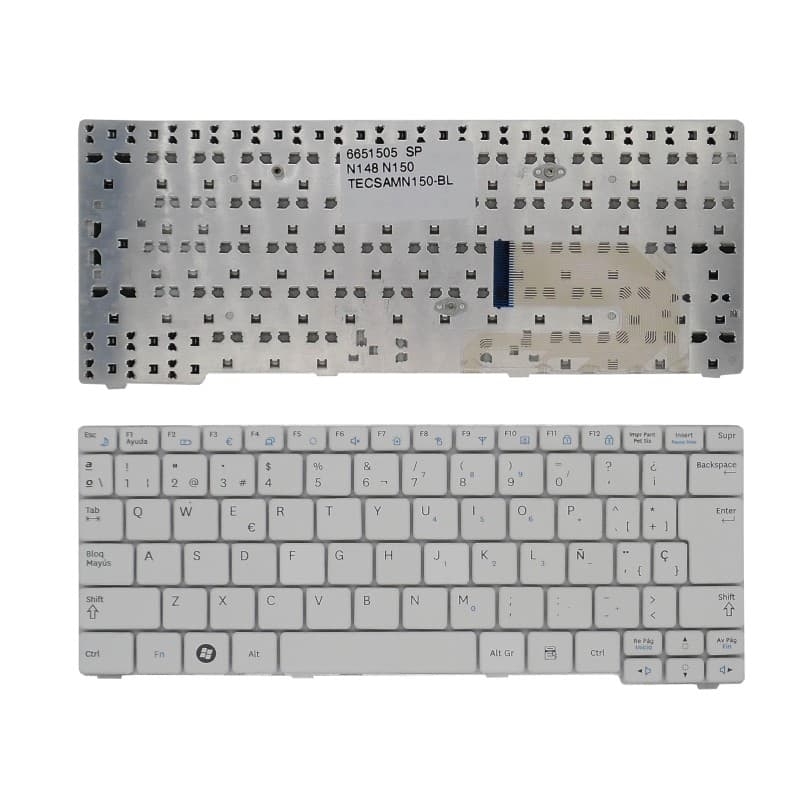 Keyboard for Samsung NP N145 N148 N150 Laptop CNBA590 White — image 1