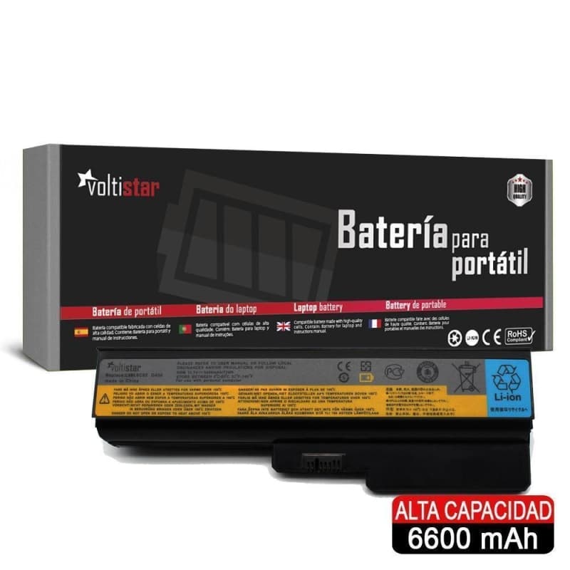 Batería Voltistar para Lenovo G550 G430 G450 G455A G530 - 6600mAh Alta Capacidad — image 1