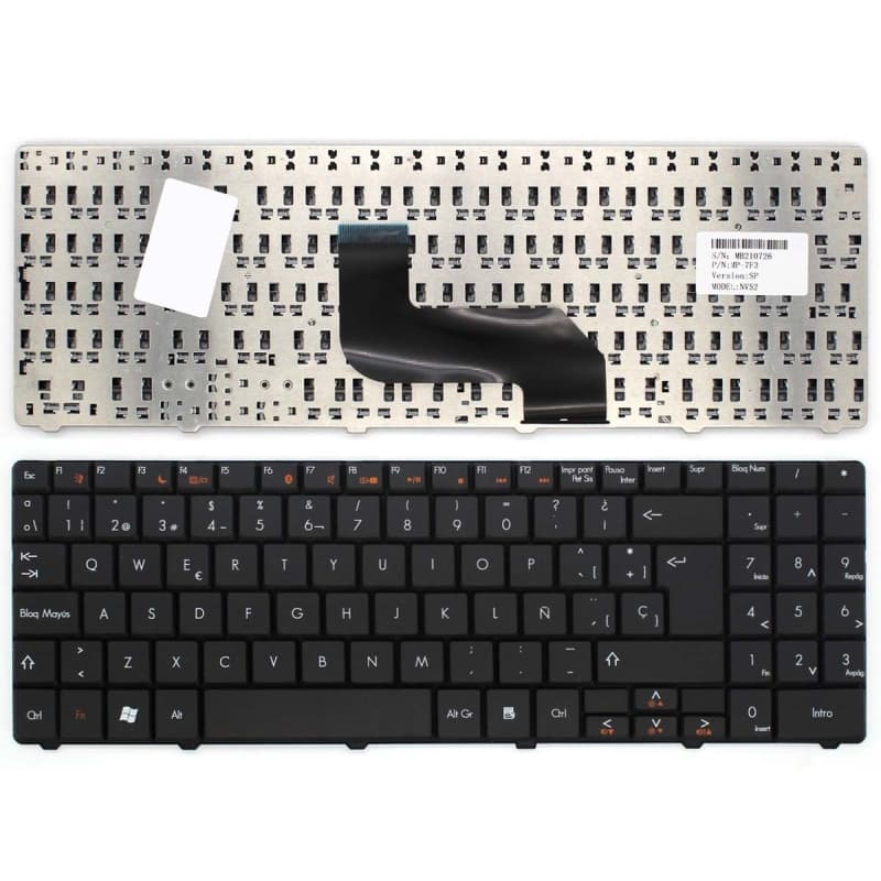 Teclado para Portátil Packard Bell EasyNote MS2273 NV5405E NV5409H TJ76 TJ78 — image 1